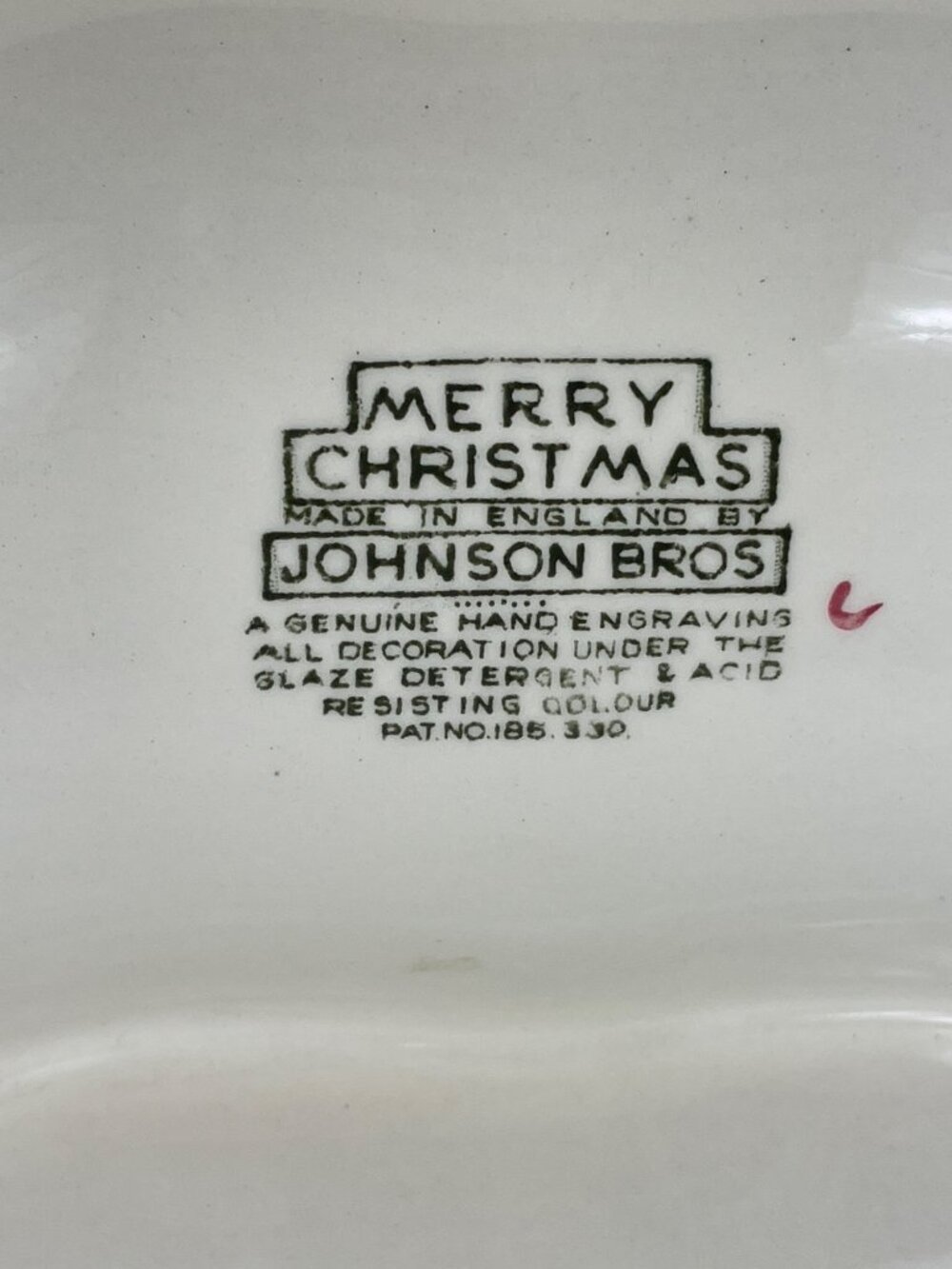 Johnson Bros Merry Christmas Tree-Shaped 3-Part Relish Serving Dish Festive - Picture 10 of 12